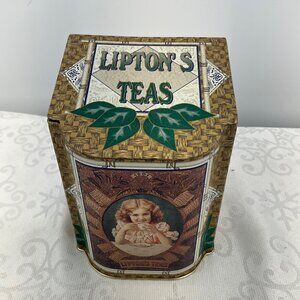 Lipton's Tea Tin Container Collectible Advertising Canister